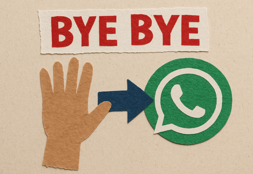 afscheid whatsapp